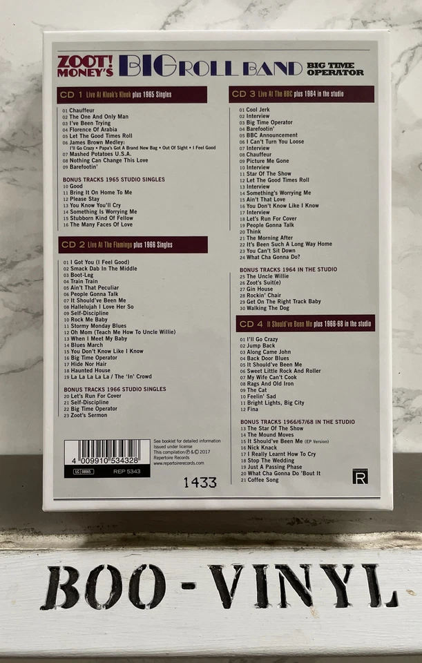 Zoot Money's Big Roll Band - Big Time Operator 4  Cd box set funk soul blues - Image 2 of 4