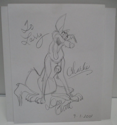 2001 Original Art DON BLUTH All Dogs Go to Heaven CHARLIE Sketch  CM863