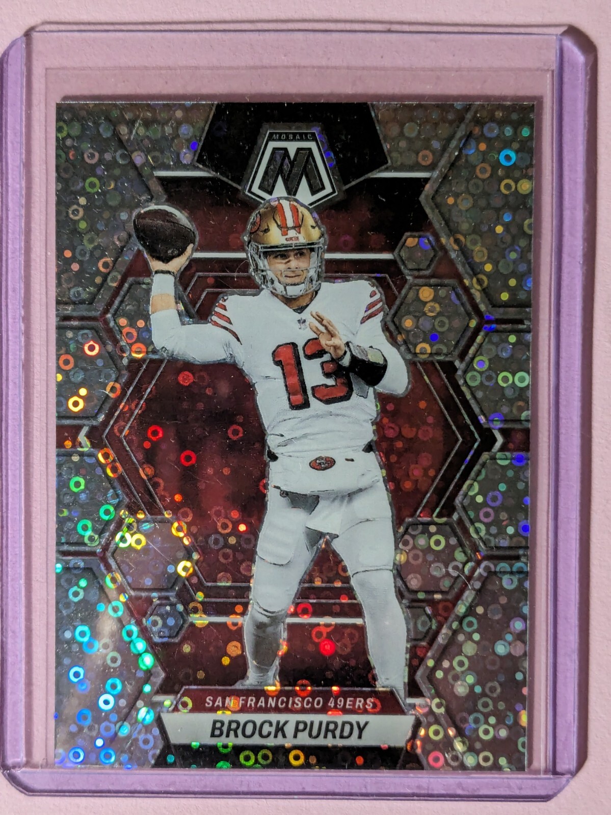 Brock Purdy 2023 Panini Mosaic #211 - No Huddle Silver