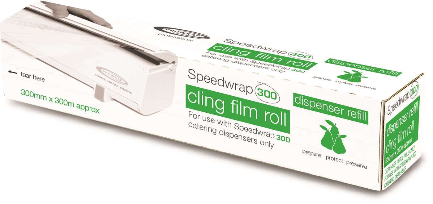 Speedwrap Cling Film Refill Roll to fit Speedwrap 300 Dispenser 300mm x