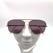Vintage Logo Paris 025 Gold Metal Pilot Sunglasses France FRAMES ONLY