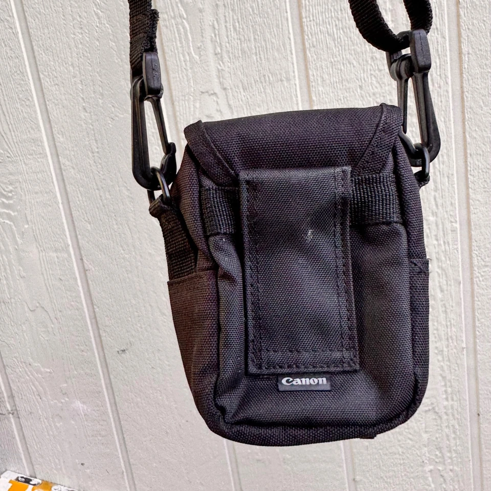 Canon Sure Shot Camera Case Bag Black Shoulder Strap Compact Point Shoot - Image 3 of 4