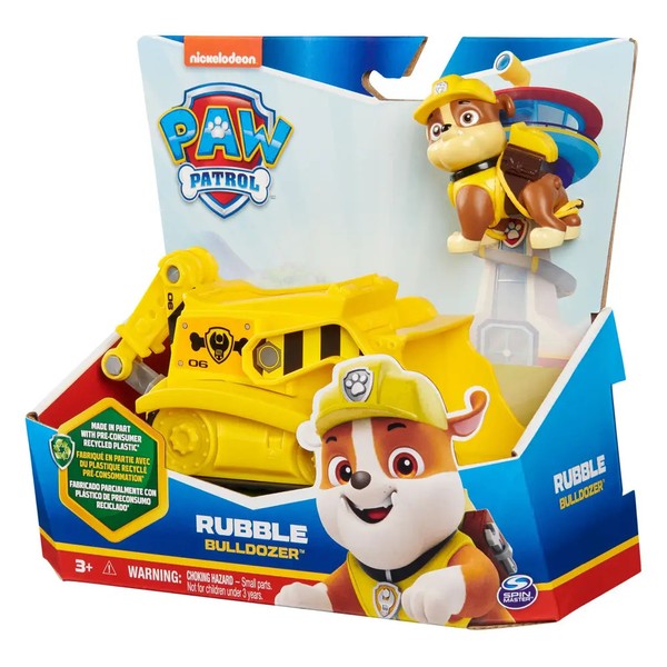 PAW Patrol, Baustellen-Fahrzeug Mit Rubble-Figur (Sustainable Basic Vehicle/Basi-image