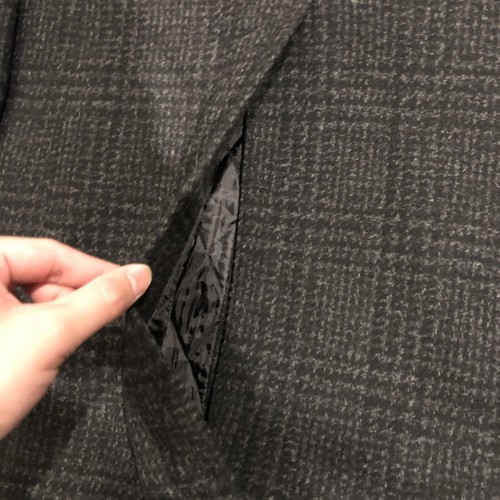 J. Crew Everyday Wool Plaid Topcoat Men’s 38S Wool Blend Quilted Lined Primaloft - Picture 14 of 14