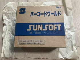 New [Famicom Software Barcode World 1 box of 10 pieces] Box Sunsoft Nintendo