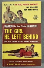 Never Read 1956 1st Printing, "The Girl He Left Behind" by Marion Hargrove VG++