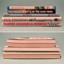 [Lot of 5] Vintage Fishing Bass Fly Fish Striper Tactics Tips Poems Freshwater