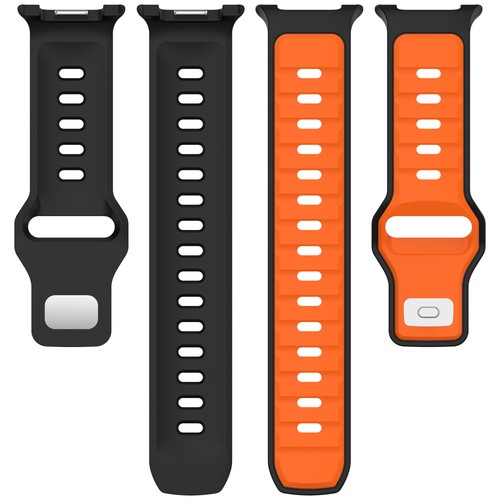 Bracelet sport en silicone bicolore pour Samsung Galaxy Watch8 Classic - Photo 5 sur 64