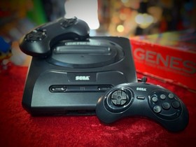 SEGA Genesis Model 2 w/ Box, Inserts & Sonic 1, 2 & 3/ Xtra Controller. Works
