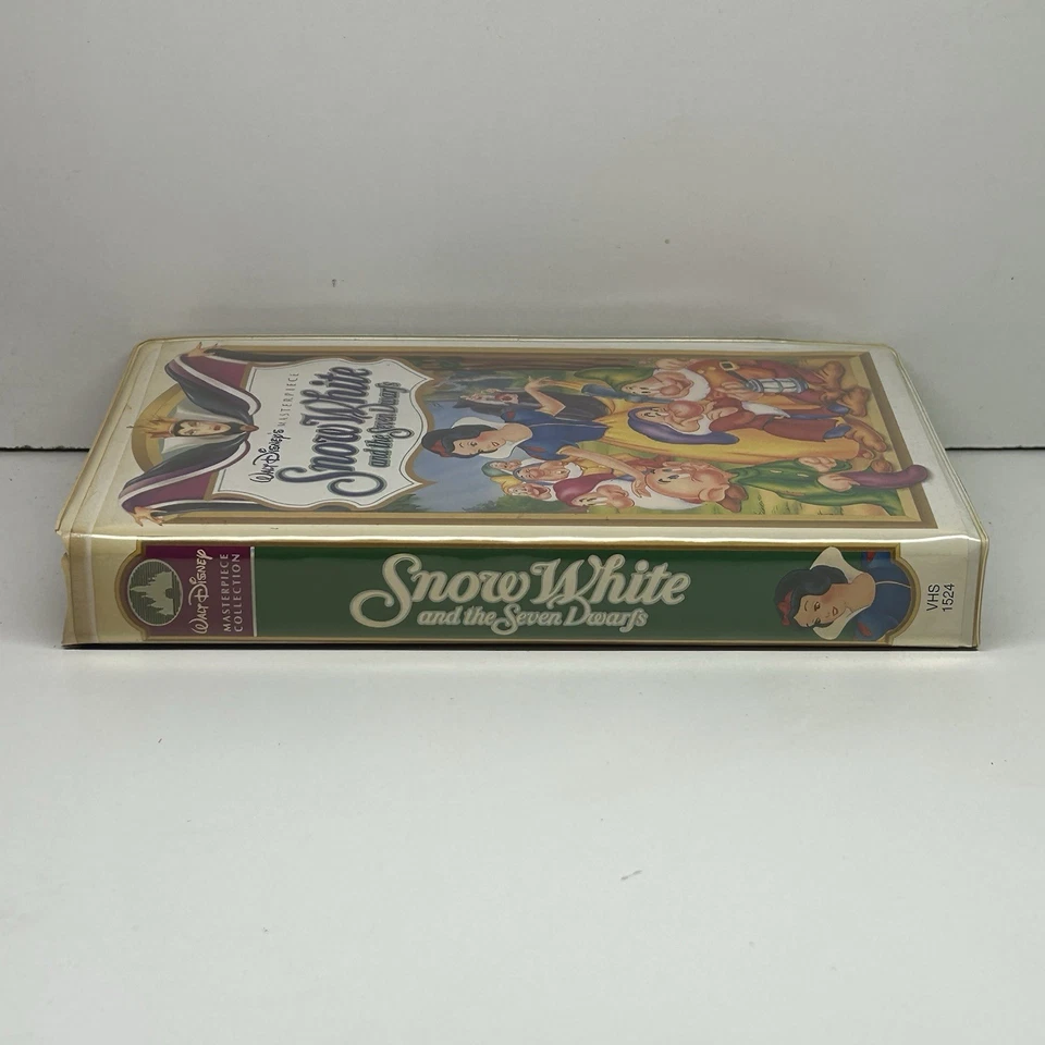 Snow White & Seven Dwarfs VHS Disney Video Tape Masterpiece Movie VTG Clamshell - Image 3 of 4