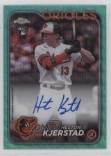 2024 Topps Chrome Rookie Aqua Wave Refractor 120/199 Heston Kjerstad Auto 4f5