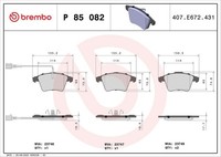 Brembo BremsbeläGe + Sensor FüR VW Multivan Transporter T5 T6 PR-2E3 Vorne