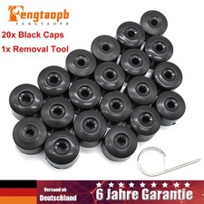 20x 17mm Radschrauben Radmutter Bolzen Kappen Abdeckung für Audi VW BMW Mercedes