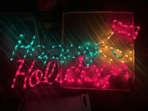 Happy Holidays Lighted Sign | eBay