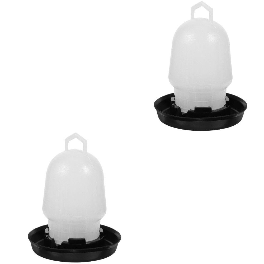Paquete de 2 fuentes automáticas para beber pollo cubo alimentador de agua gallinero bebé