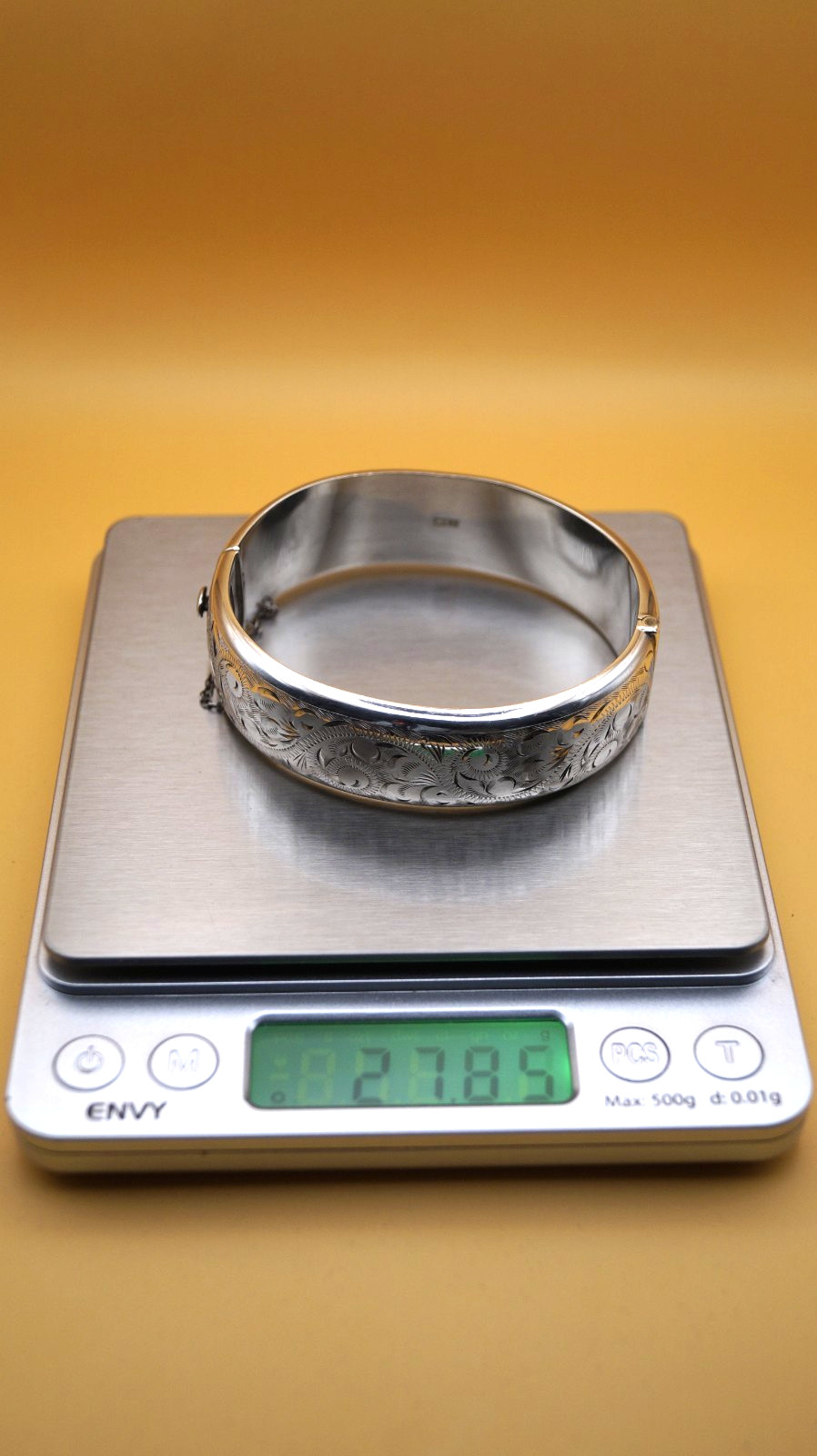 Solid Sterling Silver Bangle RPH Birmingham 1964 … - image 7