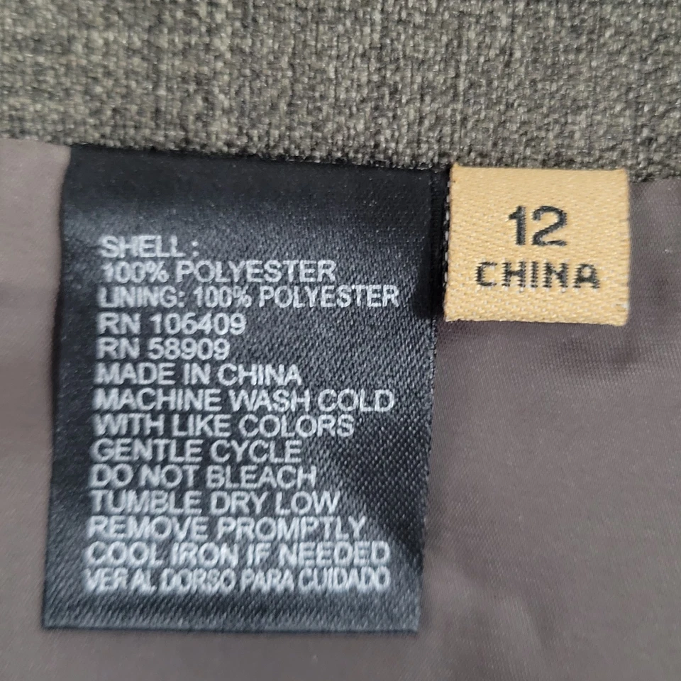 Alex Marie Marrón 3 Botones Chal Blazer Falda Traje Conjunto 2 Piezas Forrado Talla 12 Foto 4 de 4