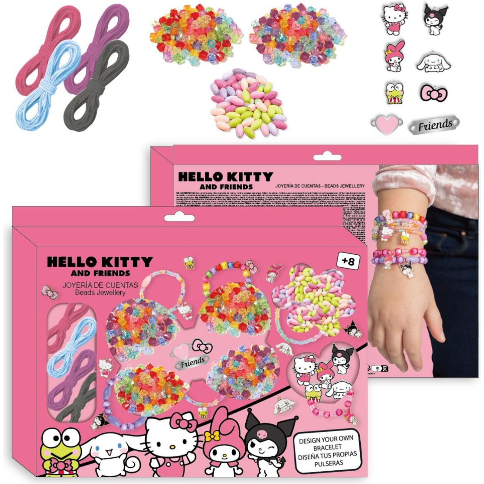 Coffret perles Hello Kitty idée cadeau anniversaire fille créative
