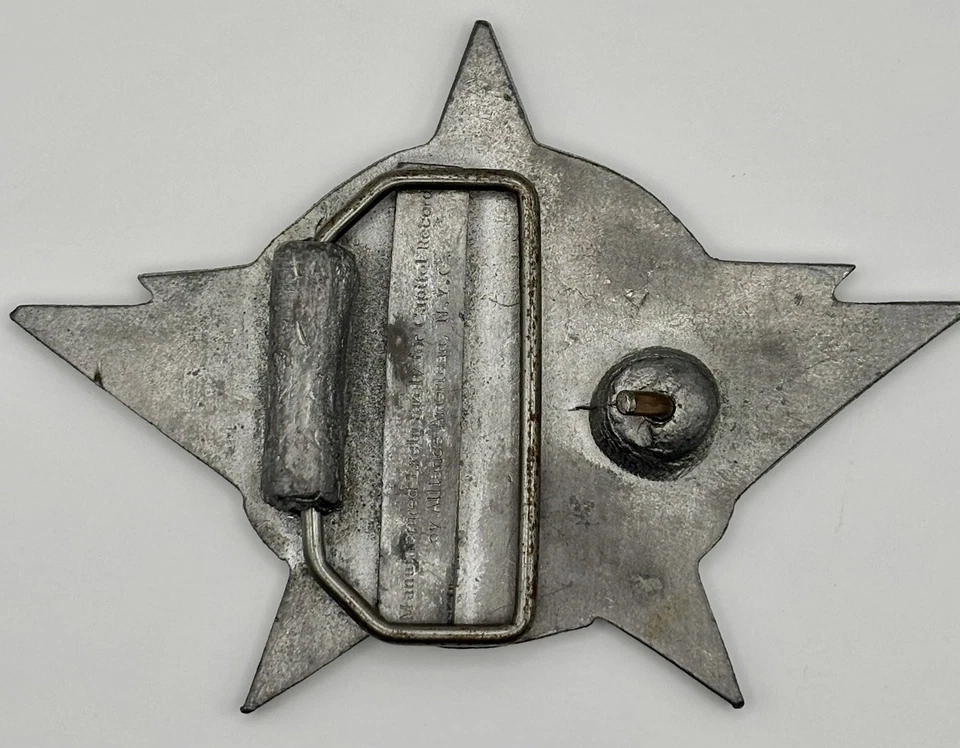 DE COLECCIÓN 1976 STARZ HARD ROCK BANDA CAPITOL RECORDS CELEBRIDAD CINTURÓN HEBILLA SÚPER RARO Foto 2 de 3