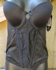 Maidenform Black Corset Shapewear Bra Top MFB100 NWT Sz 34B