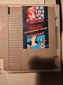 Nintendo Nes 1985 Gray Zapper, Mario Bros, Duckhunt, Hudson Hawk Lot Testedworks