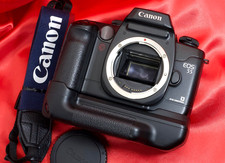 Canon EOS 55 QD ELAN II N-MINT 35mm SLR Film Camera Black w/BP-50 From JAPAN