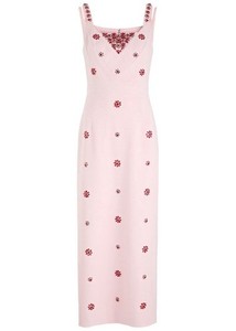 huishan zhang arlene crystal-embellished crepe midi dress Huishan Zhang Dress