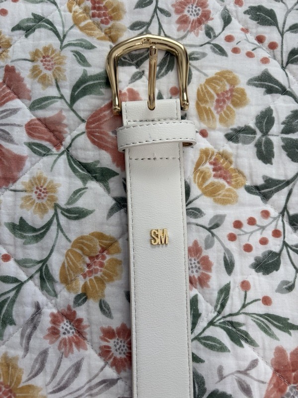 New White Steve Madden Belt Size Large 42 Inches