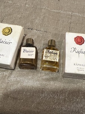 VTG RAPHAEL travel Size Replique Full Plaisir Empty W Boxes RARE LOT 