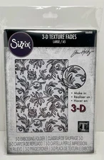 Tim Holtz 3-D Texture Fades ~ BOTANICAL LARGE~ Sizzix Embossing Folder ~ 666888