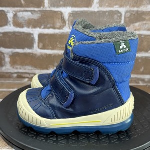 Kamik Parker Waterproof Winter Snow Boots Blue Boys Toddler Size 8