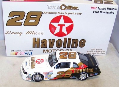 1:24 TEAM CALIBER OWNERS 1987 #28 TEXACO HAVOLINE DAVEY ALLISON ROY HISTORICAL