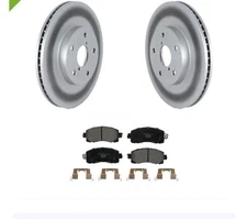 Coated Front Brake Rotors & Ceramic Pads for Subaru Forester Outback 2020-2022