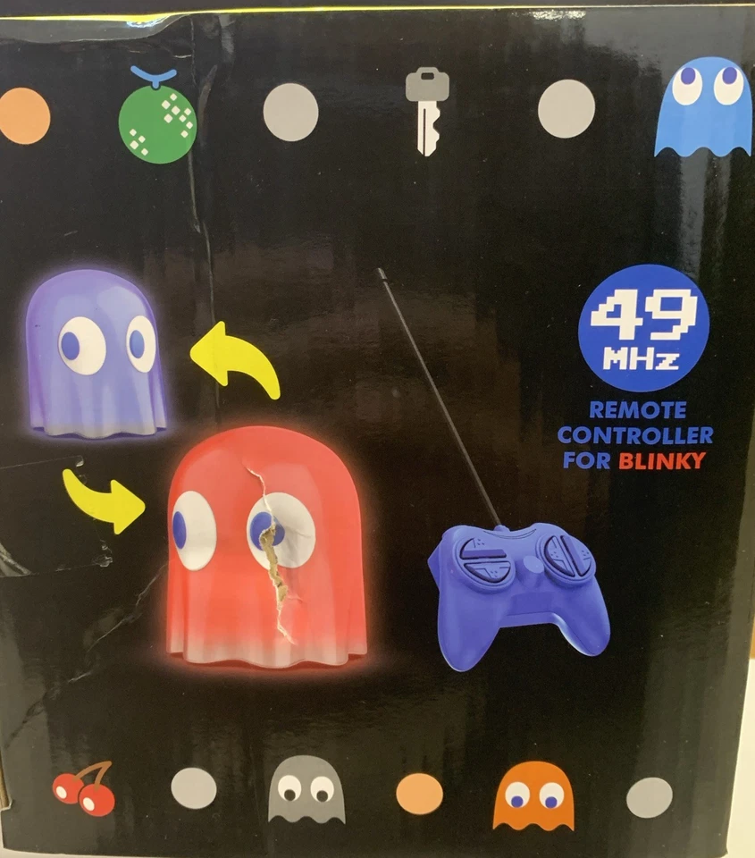 PAC-MAN + BLINKY GHOST LED Remote Control Toy Wireless Bandai Namco - Image 4 of 4