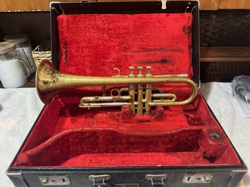 1948 Martin Committee Bb Cornet Elkhart IN Orig. Martin Wurlitzer Case S#165375