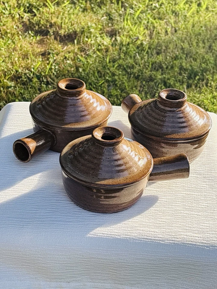 Cinco disponibles!!!! ARTÍCULOS DE PIEDRA ~ VASIJAS SOPERAS CUBIERTAS DE CEBOLLA FRANCESA ~ GRES Foto 4 de 4