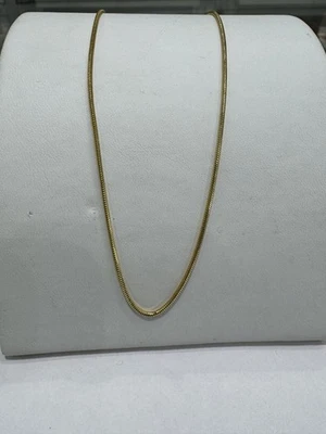 585 GOLD Schlangenkette 3,3gramm.Gelbgold 45cm lang.Neue Kette+Etikett.14KT Gold - Bild 1 von 4