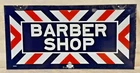 Marvy 1224 Barber Shop Porcelain Double 2 Sided Sign 24" x 12" VINTAGE GENUINE