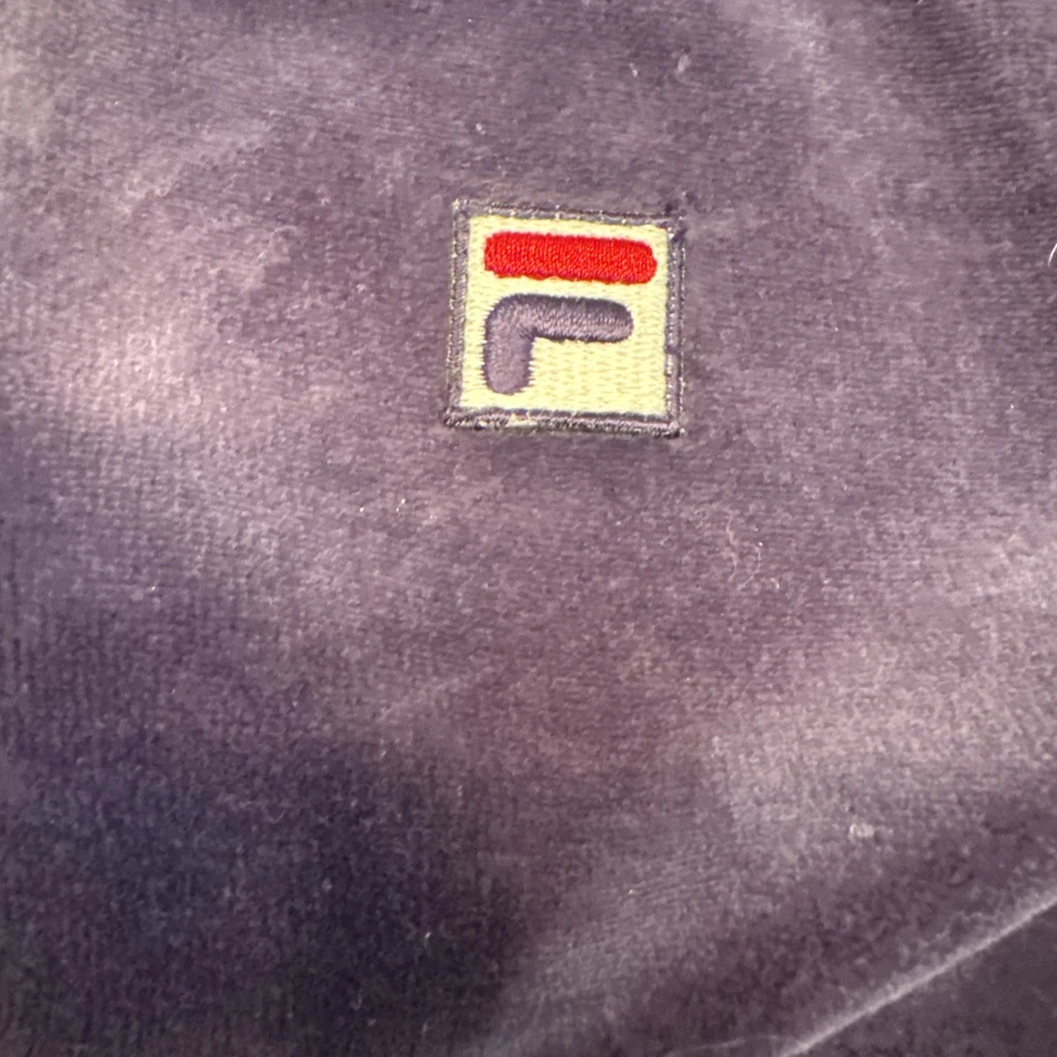Chándal Fila de terciopelo azul marino para hombre talla S Foto 3 de 4
