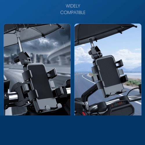 Support téléphone portable pour vélos avec parasol et angle de vision réglab - Photo 10 sur 14