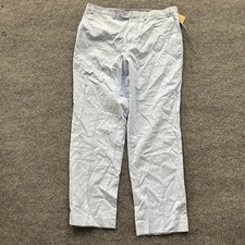 Michael Kors Dress Pants Mens Size 38 Light Blue Cotton Flat Front Straight Leg