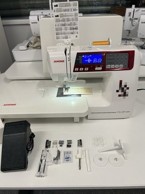 Janome TXL 607 Nähmaschine komplett mit Ausziehtisch