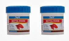 API Betta Floating Pellet Food .78oz Mini 2pk Canister screw top for freshness