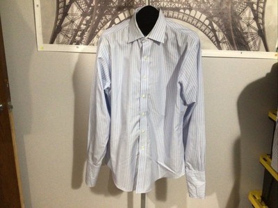 Brooks Brothers 346  Slim Fit None Iron Stripe Longsleeve Shirt 16 1/2/36