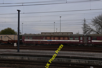 Foto SNCB Belgische Eisenbahn 12x8 Infrabel Technikwagen bei Vilvoorde um 2023 1