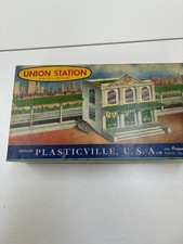 Plasticville Union Station 1901 O/S Scale Original Box w/ Later 45976 Kit Inside