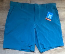 New Columbia Omni-Shade Teal 9" Inseam Men's Swimwear Shorts Size 38