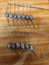 Two count spinner bait ,1   Oz UNPAINTED MAD shad with 5/0 HOOK AND .45 WIRE