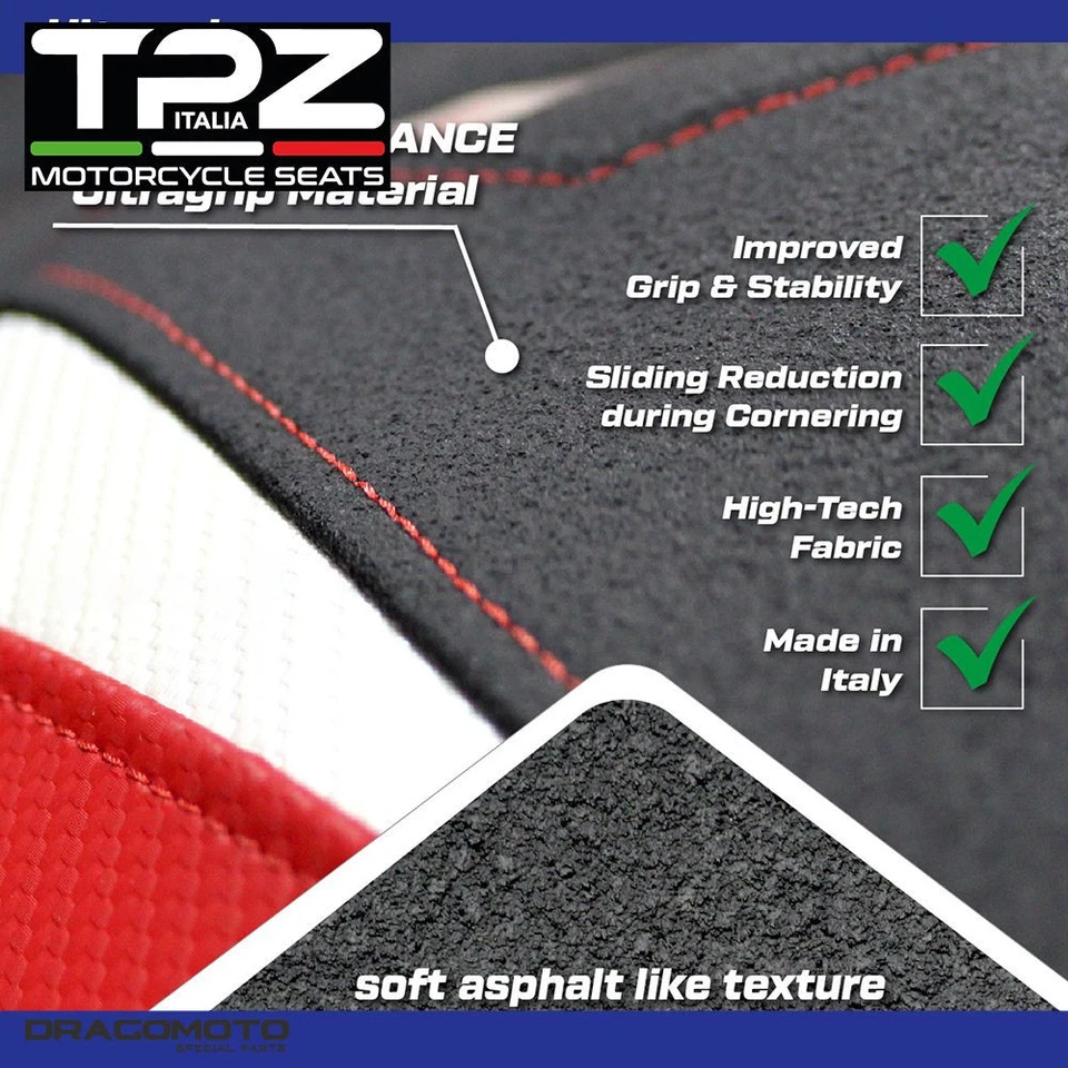 Обивка сиденья HONDA CB 1000 R 2018-2025 HCB1RO2-4BL-4 TPZ черная ULTRAGRIP - Изображение 2 из 4