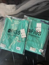 Figs Womens scrub set top and bottom Surgical Green S Medical nursing